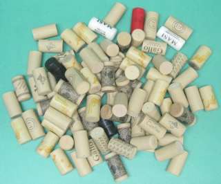 125 Used plastic wine corks for arts and crafts  