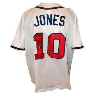 Chipper Jones Atlanta Braves Autographed Jersey Sports 