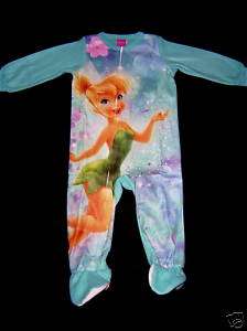 Girls TinkerBell Footed Sleeper/ Pajamas Size 4T NWT  