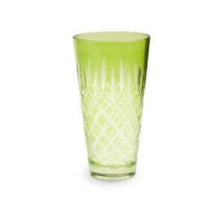 Rosanna Etched Vase Green