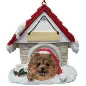  Chow in Doghouse Christmas Ornament