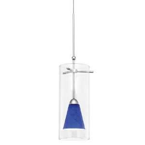  Mp 711 Bl/Bn   Blue / Brushed Nickel Quick Connect Shade 