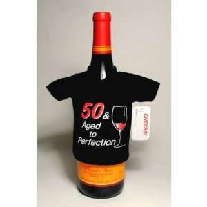  50 & Aged to Perfection Wine Bottle Tee