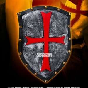 Crusader Medieval Knight Foam Fantasy Shield Stage Prop LARP  