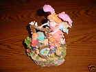 ANGEL, BOY, GIRL AND ANIMALS WIND UP MUSIC BOX, USED