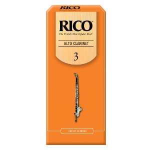 Rico Alto Clarinet Reeds, Strength 3.0, 25 pack Musical 