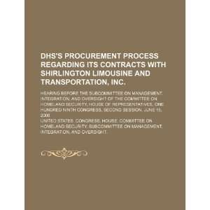 DHSs procurement process regarding its contracts with Shirlington 