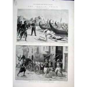   Turkish Crisis Turkey Constantinople Kurds Print 1896