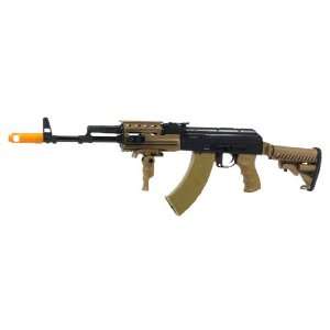   AK 74 Tactical Rifle Tan FPS 500 Blowback Airsoft Gun 