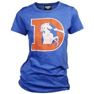 Denver Broncos Womens Retro Vintage T Shirt  Sports 