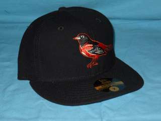 BALTIMORE ORIOLES BLACK NEW ERA 5950 FITTED HAT 7  