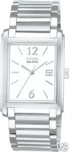 Citizen Eco Drive Mens BW0170 59A Square Date Watch  