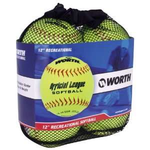  Worth YWCS12S 12 Inch Official Softball League Stamped 