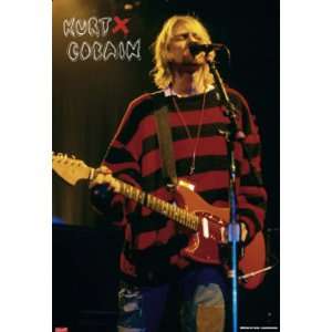  Nirvana   Music Poster (Kurt Cobain Live On Stage) (Size 
