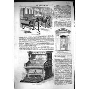  1859 Calliope Steam Organ Evans English Harmonium Statue 