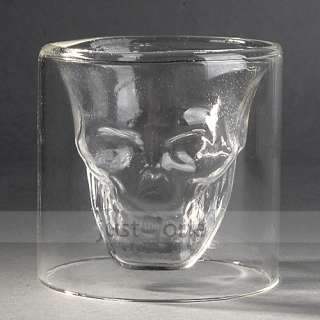 NEW Party Decorative Crystal Skull shot Glass red Wine Whisky Vodka 