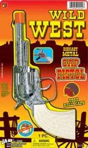 WILD WEST CAP GUN PISTOL FIRES ROLL CAPS NEW IN PACK  