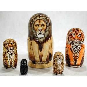  Wild Cats Nesting Doll 5pc./6 Toys & Games
