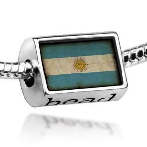  Beads Argentina Flag   Pandora Charm & Bracelet 
