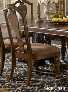   * French Provincial 60 Round Glass Top Dining Room Table & Chairs