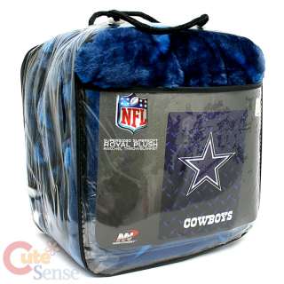 NFL Dallas Cowboys Twin Mink Plush Blanket  Iron 60x80  