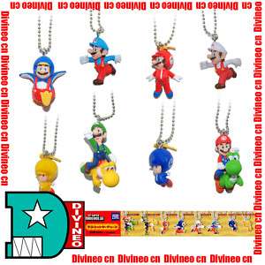 Tomy Super Mario Bros Wii Mario Characters Keychain Toy  