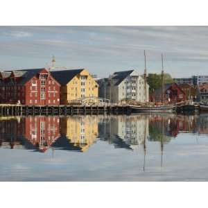  Historic Warehouses, Quayside, Tromso, Norway, Scandinavia 