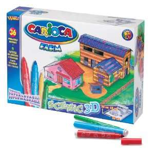    Carioca 3 D Scenic Farm Mini Drawing Set (56 Pieces) Toys & Games