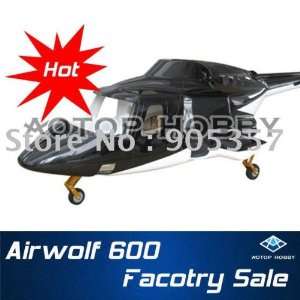  by ems brand new airwolf 600 scale fuselage helicopter rc 