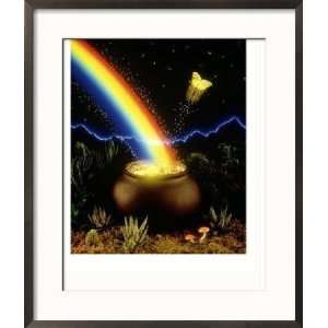  Rainbow with Pot of Gold at the End Collections Framed 