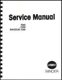 Minolta Maxxum 7000 Camera Repair Manual  