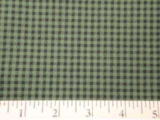 760 wholesale cotton quilt sewing fabric Olive & Black Gingham 1 1/2 
