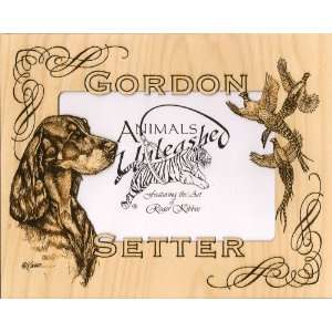   Gordon Setter Laser Engraved Dog Photo Matte 11 X 14