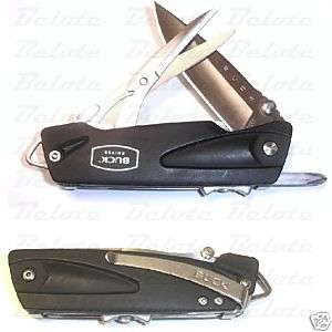 Buck Knives X Tract Essential Black w/ Scissors 735BKS  