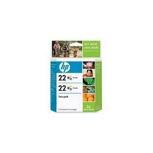  HP No. 22 Twin Pack Color Ink Cartridge Electronics