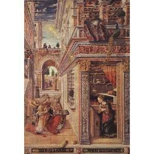   Inch, painting name Annunciation with St Emidius, By Crivelli Carlo