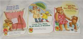 Set of 3 Jesse Bear board books Nancy White Carlstrom  