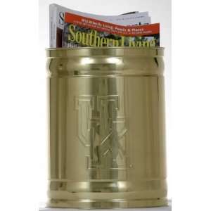   Collegiate Solid Brass Waste Bin 