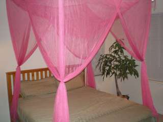 Corner / Post Bed Canopy Mosquito Net Full Queen King  