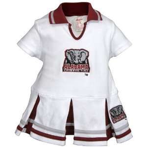 Alabama Crimson Tide White Infant Cheerleader Dress  