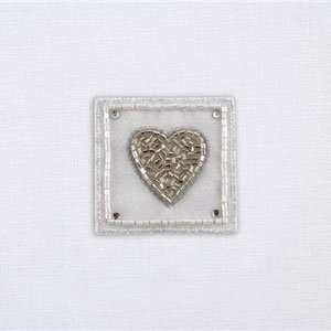  White With Silver Heart Wedding Guest Book Toys & Games