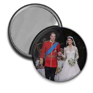 Kate and Wills EXIT WESTMINSTER ABBEY Royal Wedding 2.25 inch Pocket 