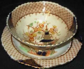 Royal Stafford Handleless Teacup and Saucer Pagoda flaw  
