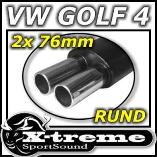 treme Sportsound Sportauspuff   2x 76mm rund   VW Golf 4 (1J 