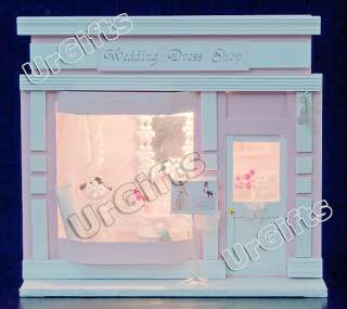 UrGifts     DIY Dollhouse Miniature Model Kit with Light Wedding 