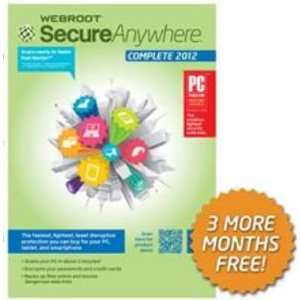  WEBROOT SECUREANYWHERE COMPLETE 1PC (WIN XPVISTAWIN 7 
