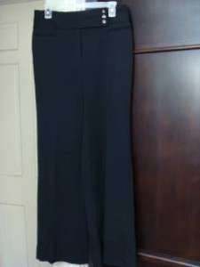   HOUSE BLACK MARKET Black Wide Leg Dress Pants Sz. 8R / 8  