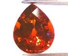 86ct BRILLIANT RED ORANGE SPESSARTITE 8x6.4mm Pear