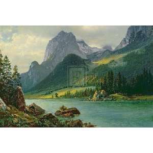  Albert Bierstadt   Rocky Mountains Giclee Canvas
