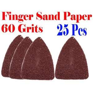  60 Grits Sand Paper Finger Detail w/ Velcro Oscillating Multi 